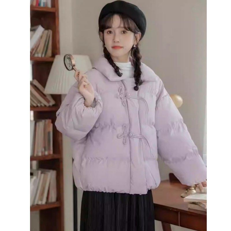 羽绒衣羽绒衣新中式国风短款年轻羽绒服女冬季法式减龄加厚小个子