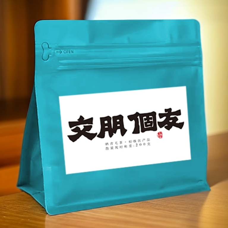 云南普洱生茶<交个朋友>古树茶香甜型散茶春季生茶普洱茶200g装