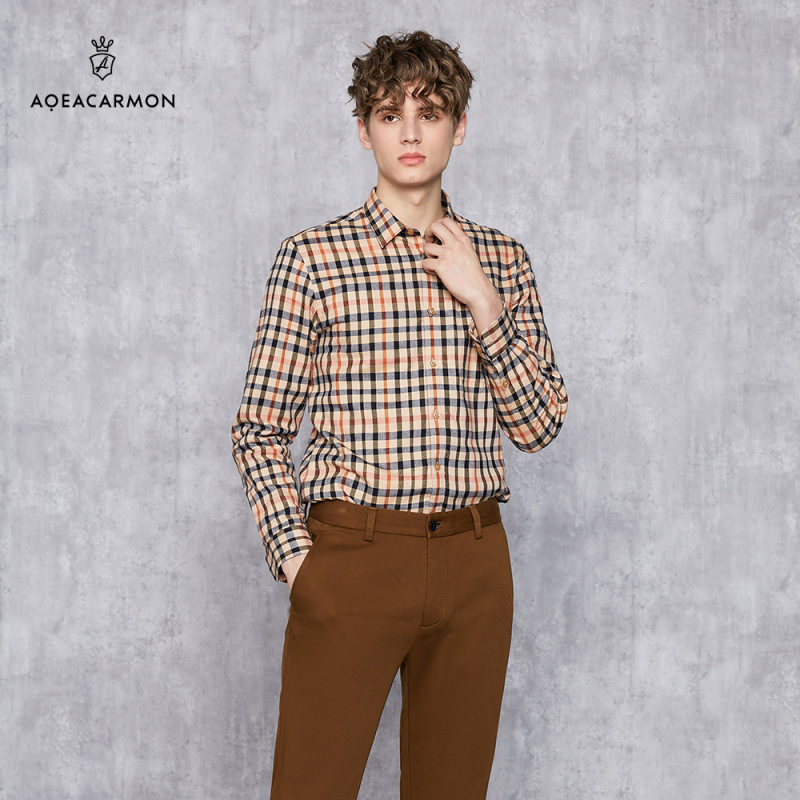 雅格上美 冬季男士衬衣 A21DM11D12