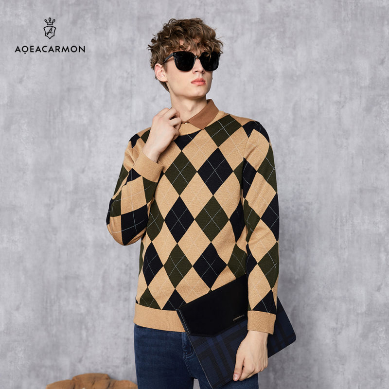 雅格上美 冬季男士针织衫 A21DM22D11