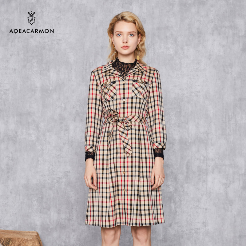 雅格上美 秋季女士连衣裙 A21QF69D44