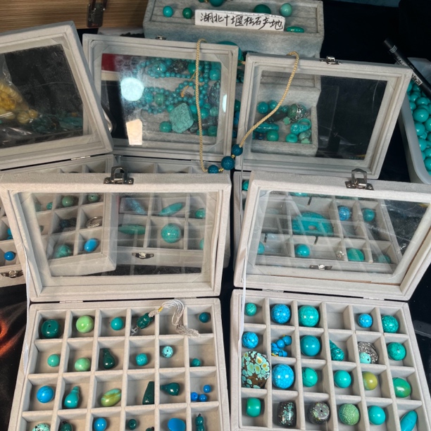 绿松文玩盒子里首饰盒多样性发货