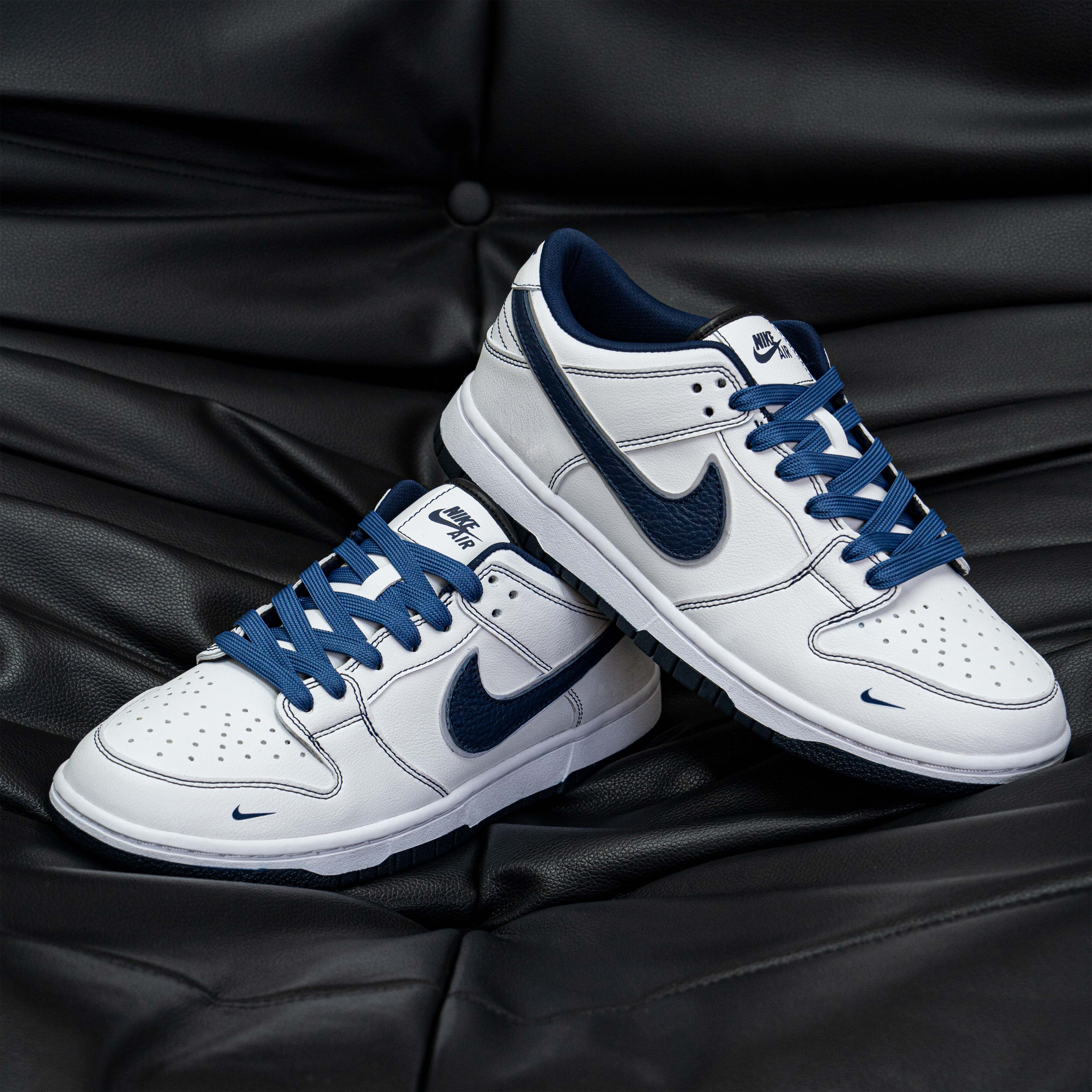 耐克/Nike Dunk-low蓝白限定潮流夏季情侣复古百搭高端【定制球鞋】