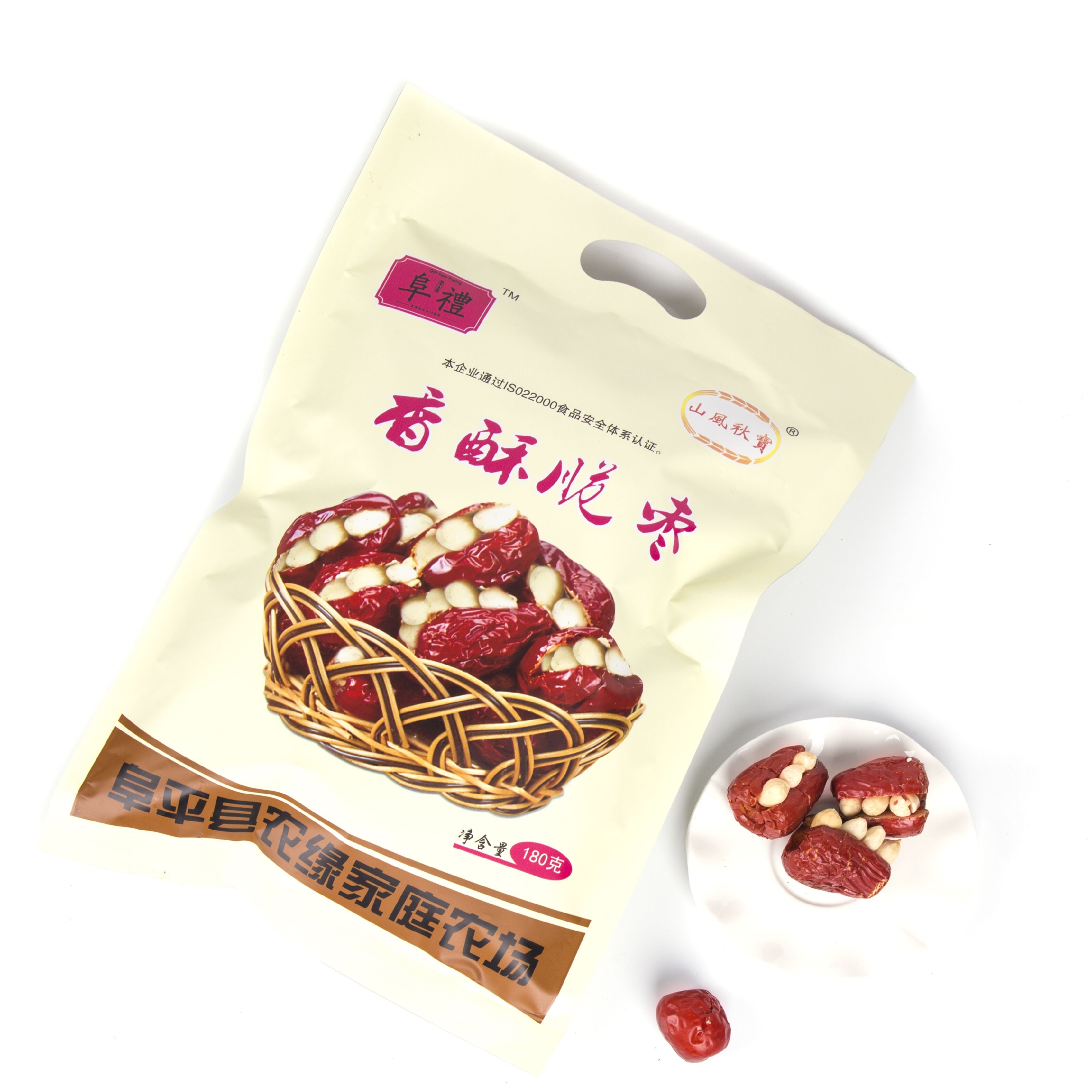 山风秋宝香酥脆枣180g/袋零食厂家直销独立包装开袋即食非油炸
