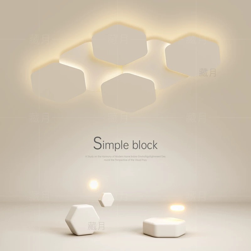 创意led吸顶灯极简主卧室灯简约现代客厅灯餐厅房间2024新款灯具