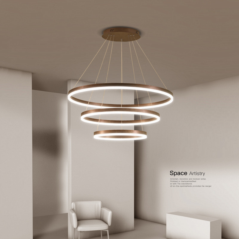 客厅吊灯中山灯具led创意现代简约家居灯具灯饰卧室灯挑空别墅