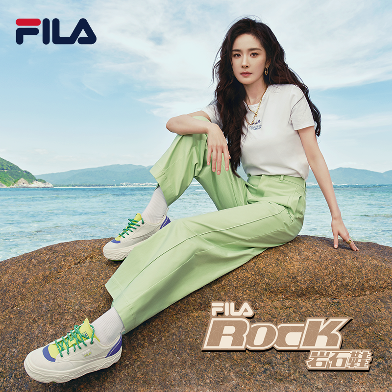【岩石鞋】fila/斐乐ROCK情侣透气帆布鞋F12W/M421301F