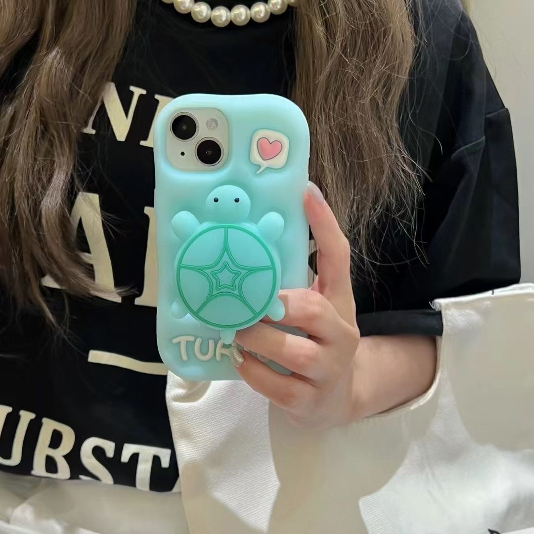 苹果华为荧光支架小乌龟iPhone15苹果12适用13/16