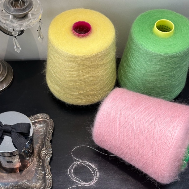 豪美线【42真丝58马海毛】手工编织毛线 1两50克价