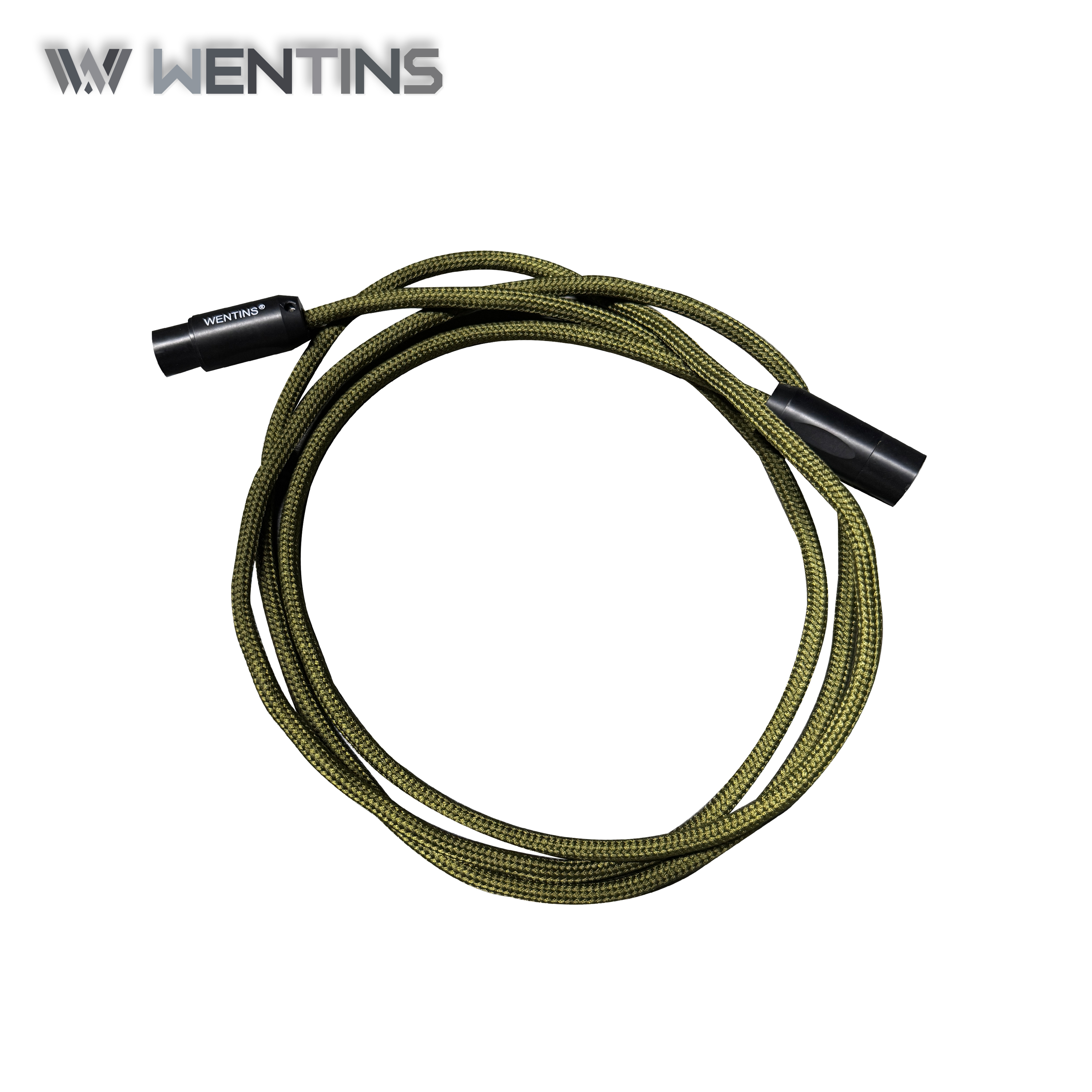 WENTINS单晶铜银合金镀石墨烯全平衡信号线一对 纯手工定制线材