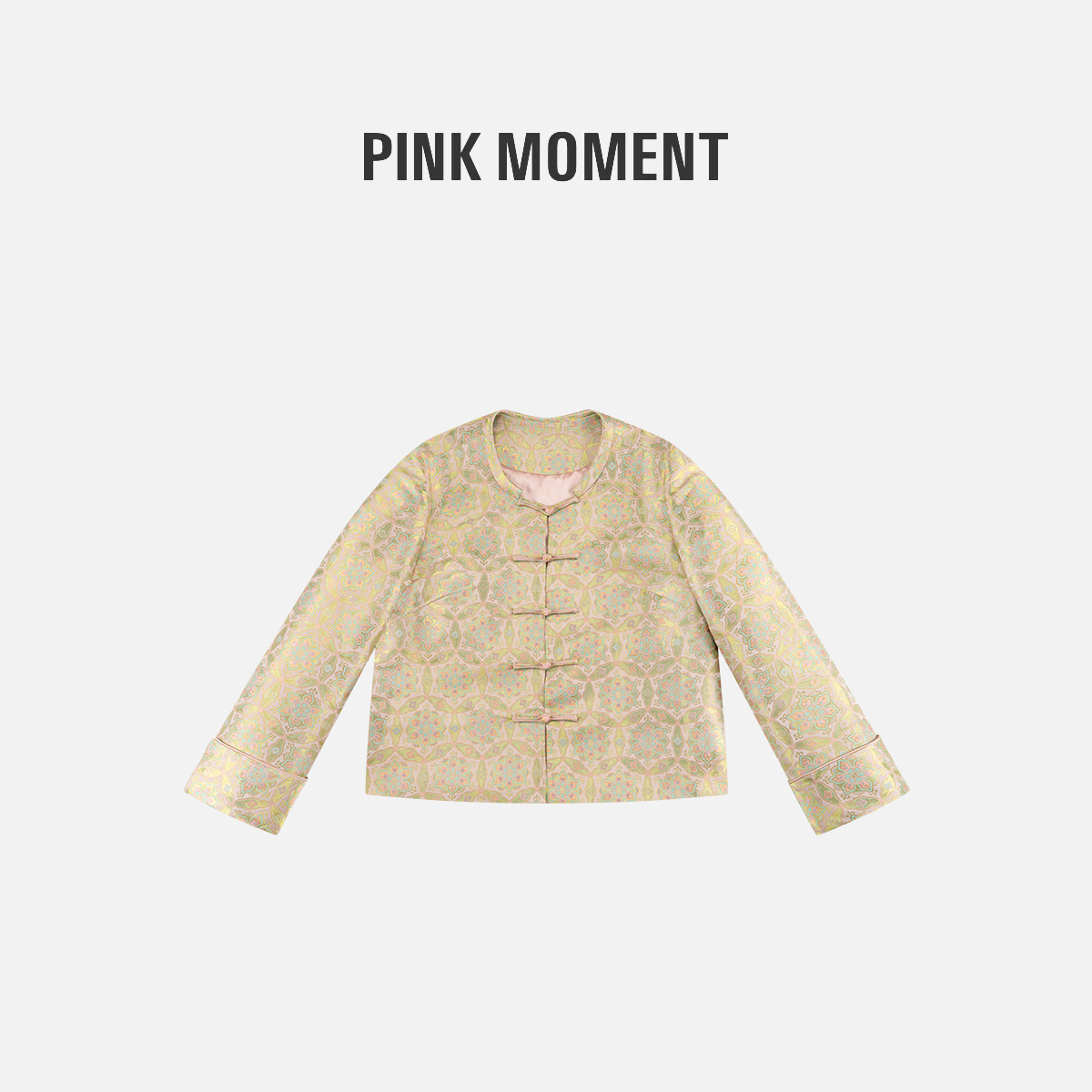 PM王囡囡 “杏花雨落” 陆美瑛宝相花国风中式外套 NC1D0852