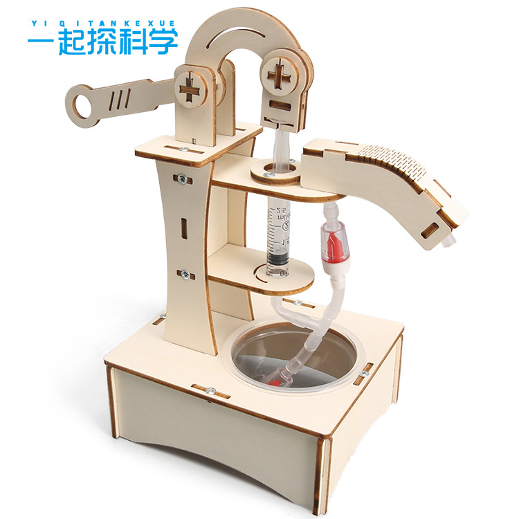 手压抽水机科技小制作儿童科学实验教玩具小学生手工diy材料批发