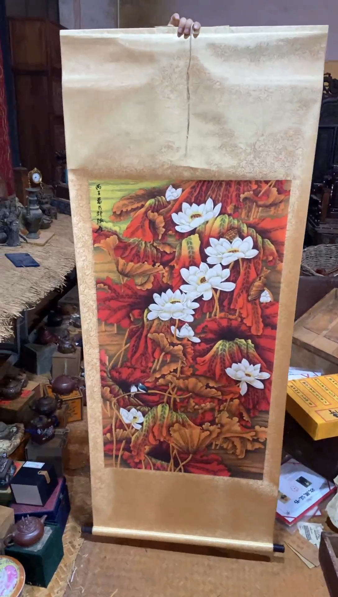【闪购商品】密胺摆件115秋荷图　数轴