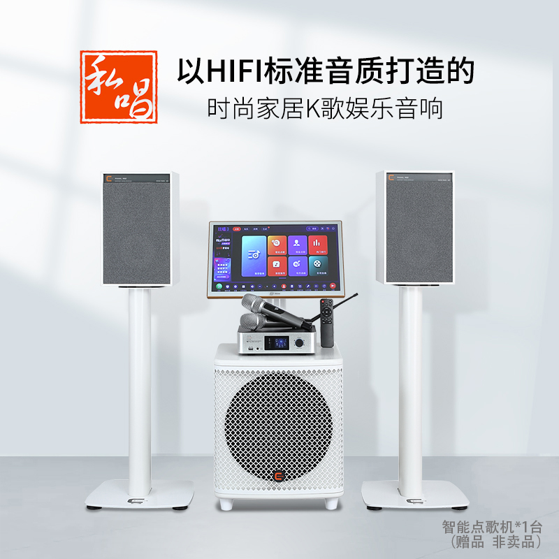 私唱K62HIFI级音箱音响无线蓝牙K歌音箱高音质家庭客厅KTV