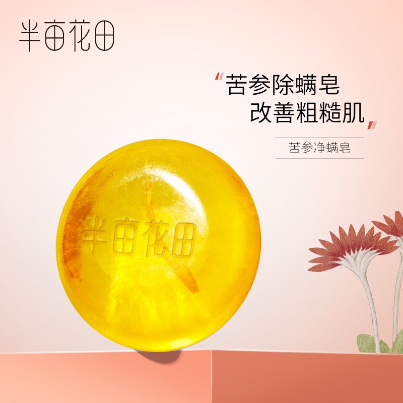 半亩花田苦参净螨皂100g*3块+皂20g*3