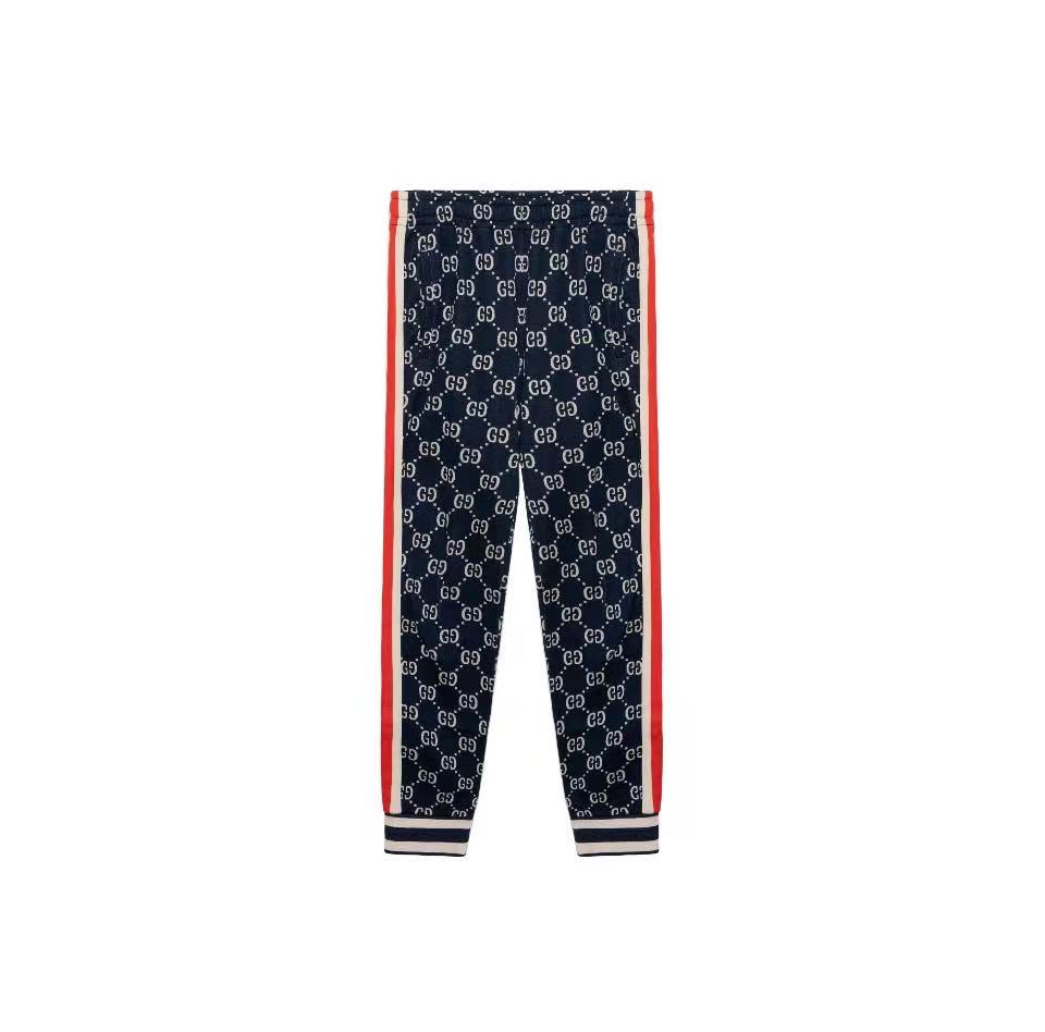全新未使用 Gucci古驰 经典GG满logo针织卫裤运动休闲裤 男女同款