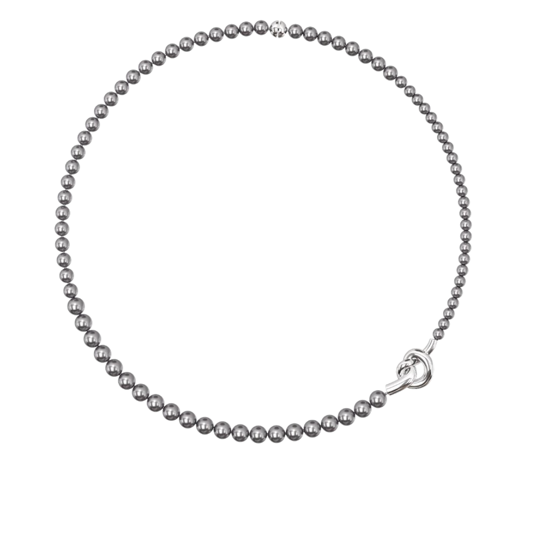 TOGGLER/托格乐 合金仿珍珠项链 打了个结黑项链