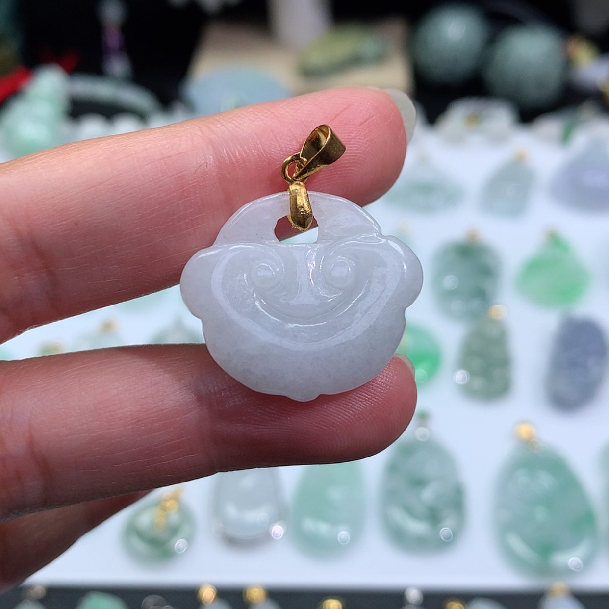 【闪购商品】翡翠颈饰银S925镶嵌