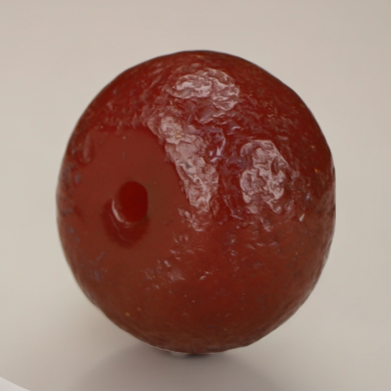 老糖球玛瑙老型满咬痕橘皮老味道越盘越油润对口6.8x12