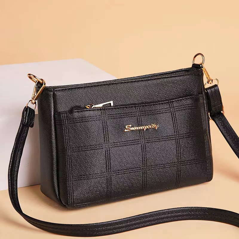 包包女2023新款单肩包斜挎女士大容量多隔层时尚小方包中年妈妈包