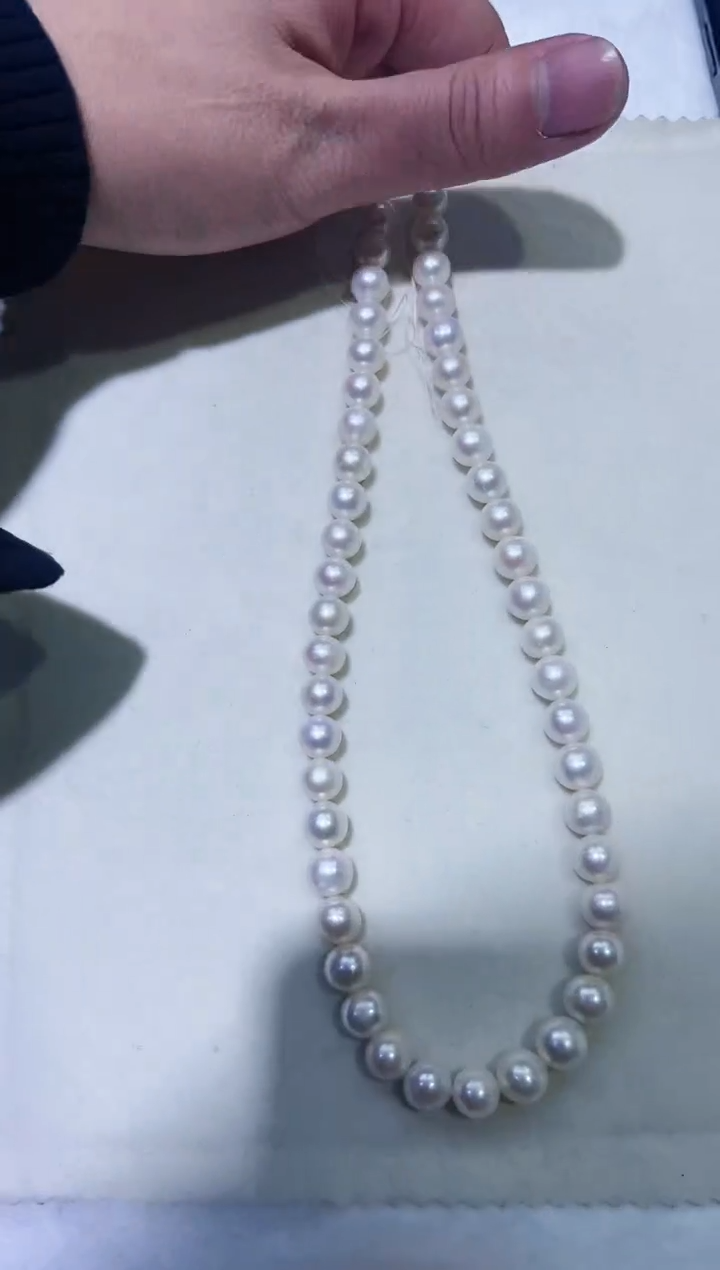 【闪购商品】淡水珍珠颈饰未镶嵌淡水珍珠未镶嵌9-10mm项链