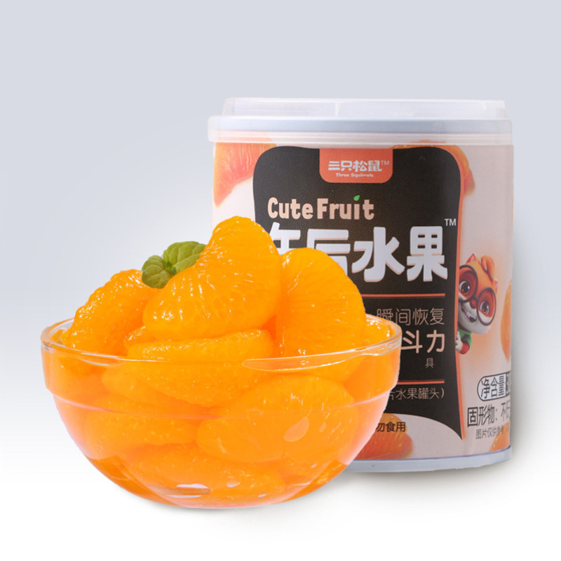 三只松鼠橘爽罐头300g桔子清爽橘片休闲午后水果休闲小吃营养食用