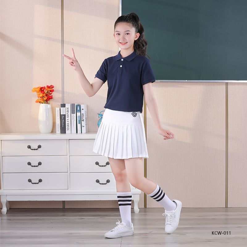 男童polo短袖2022韩版儿童翻领女童绿色T恤夏装半袖体恤定制班服
