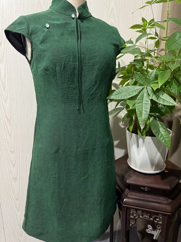 桑蚕丝女装直播链接，复古国风时尚连衣裙109-319