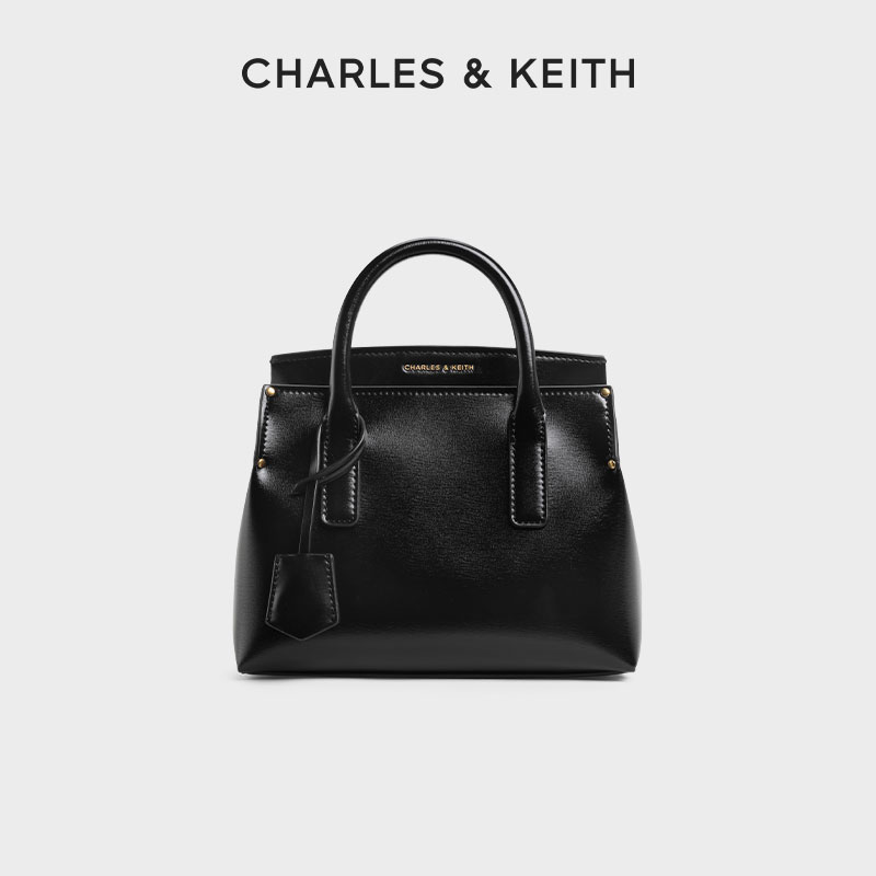 CHARLES & KEITH时尚简约通勤手提单肩托特包30271421
