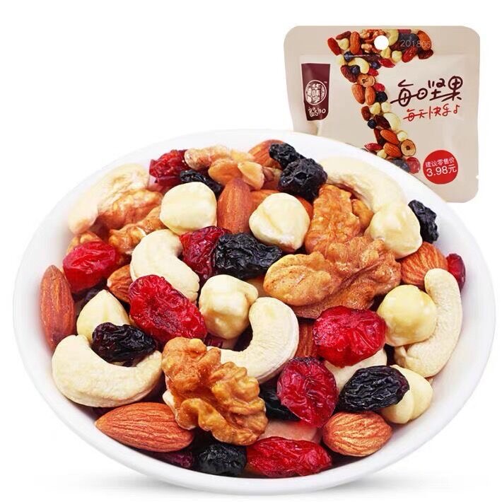 华味亨每日坚果25g混合坚果小包装干果果仁办公室小零食休闲食品