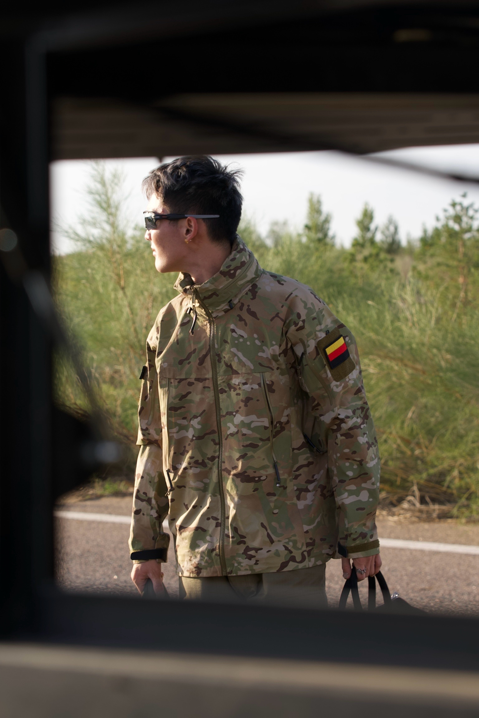 Ss男人的荷尔蒙 leaf Gan2军鸟战术硬壳冲锋衣全压胶防暴雨冲锋衣