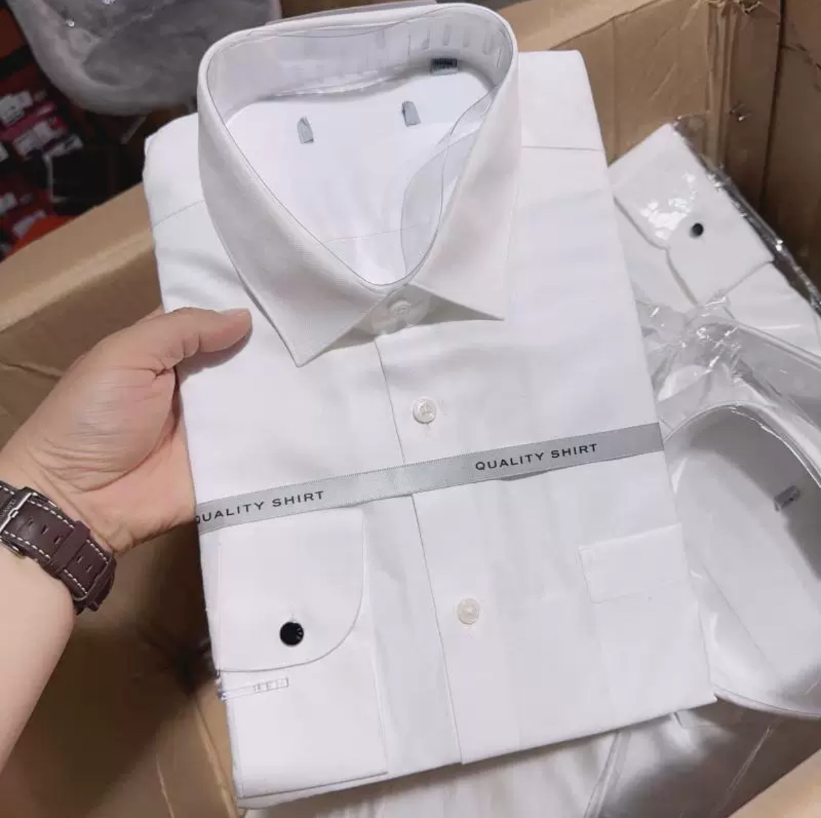 H纯白色长袖男士抗皱商务休闲免烫衬衣纯色