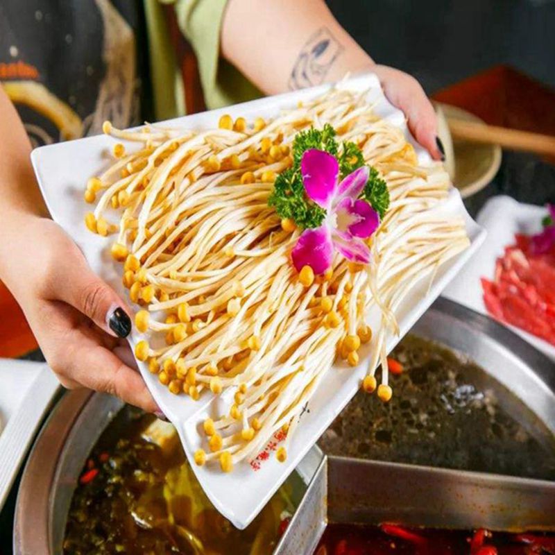 【小扬哥甄选】新鲜黄金针菇4斤装2000g食用菌菇冬菇火锅涮蔬菜煲