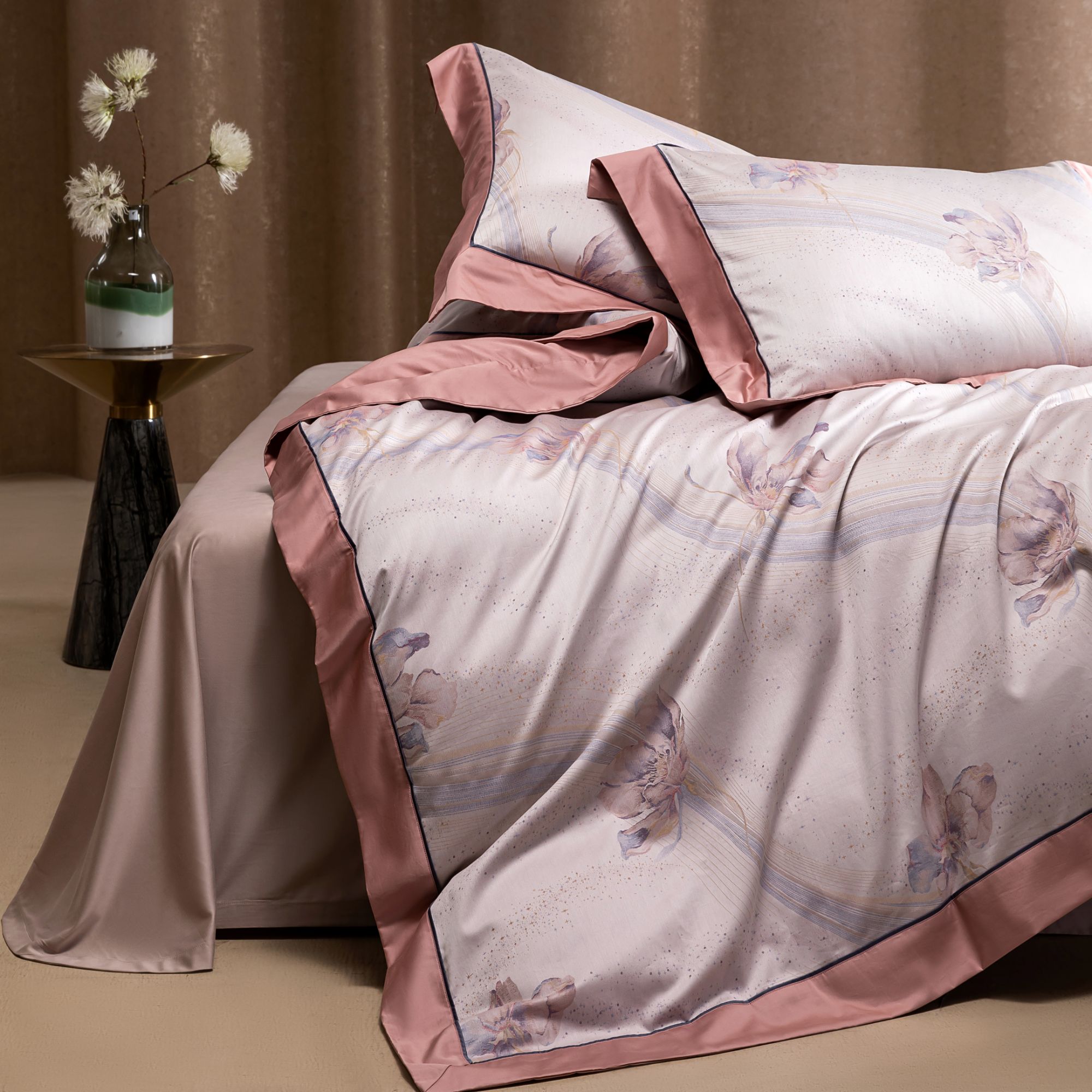 绣花夫人专享/落落成星/空嵌工艺/色织提花/CR工艺/长绒棉四件套