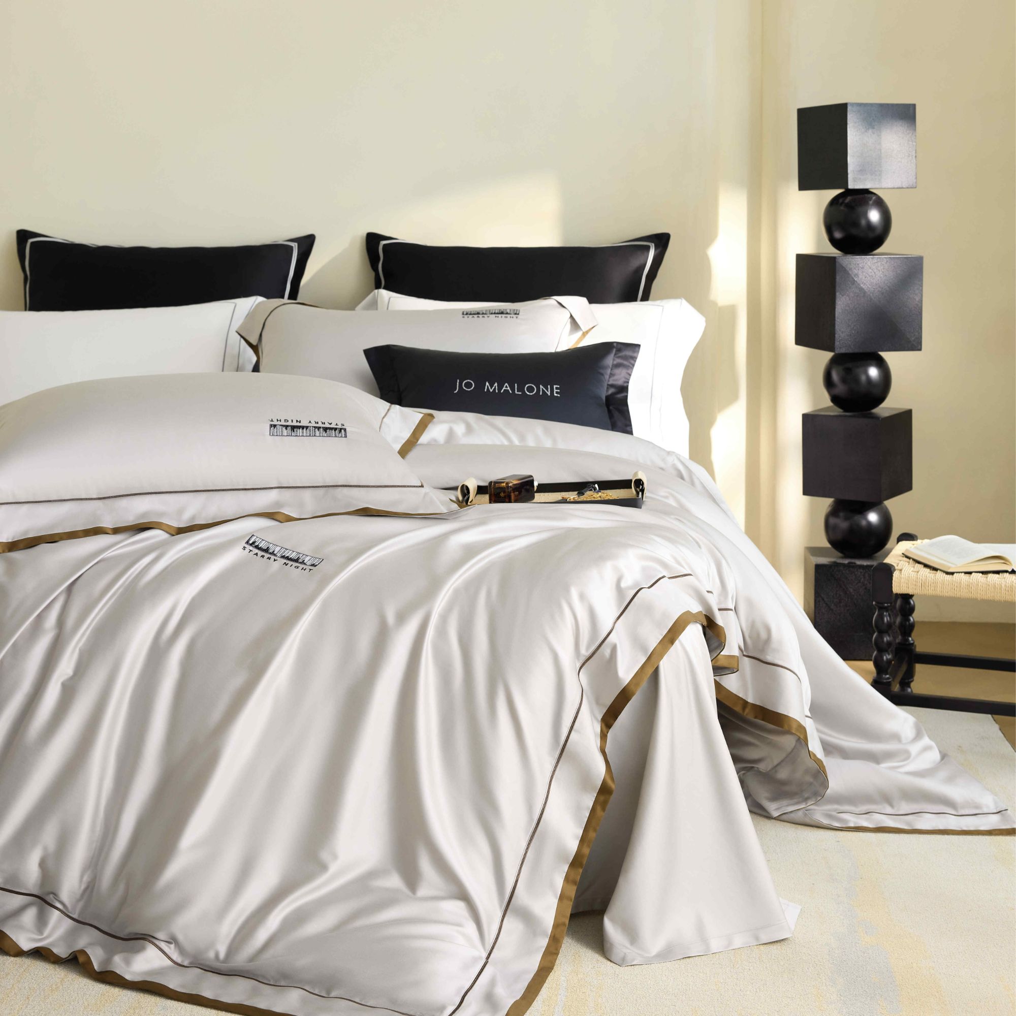 绣花夫人专享/星海森林/柔光甄丝系列/天丝棉/绣花小拼边四件套