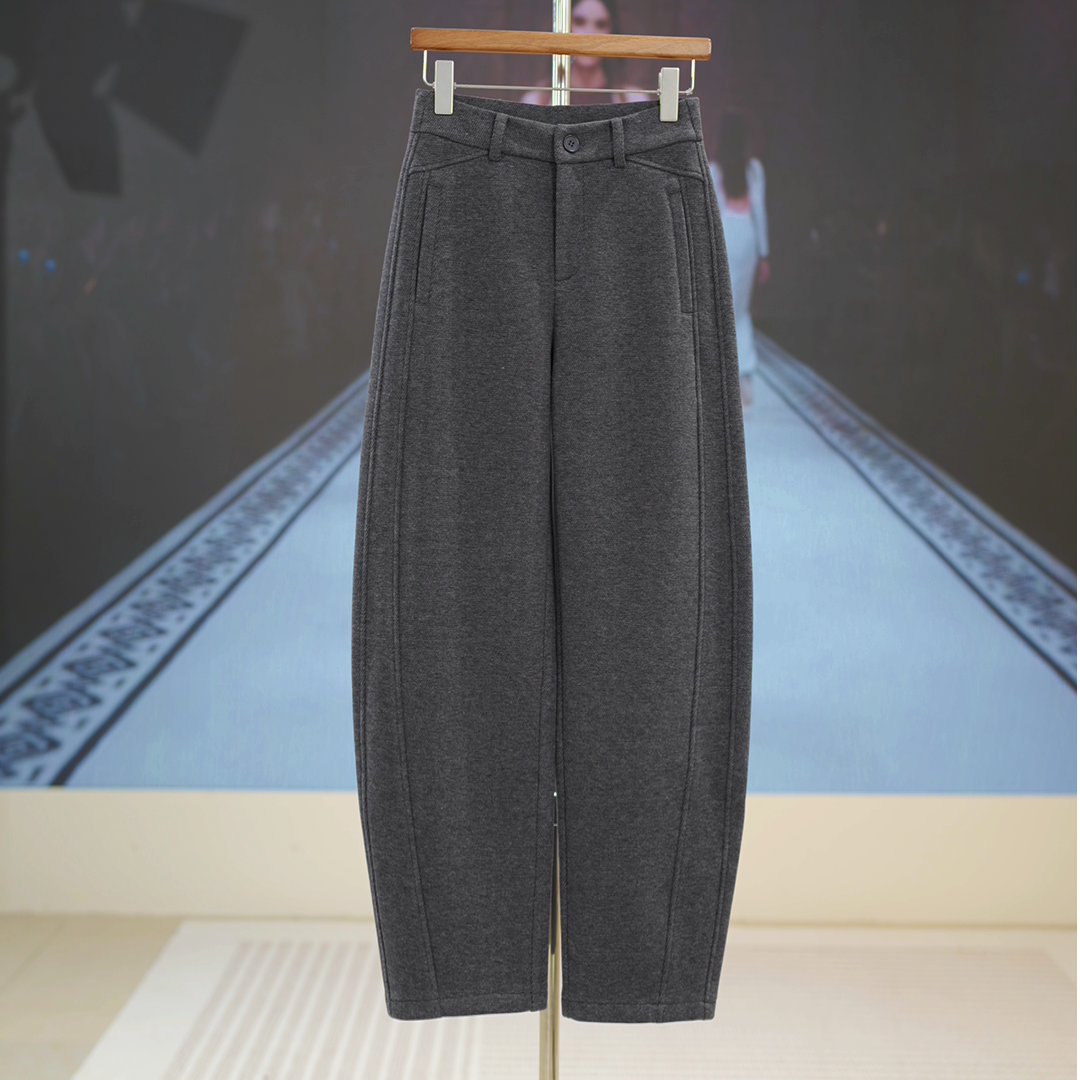 【认准正版】秋冬新款加厚加绒显瘦百搭垂感女士休闲裤K85087