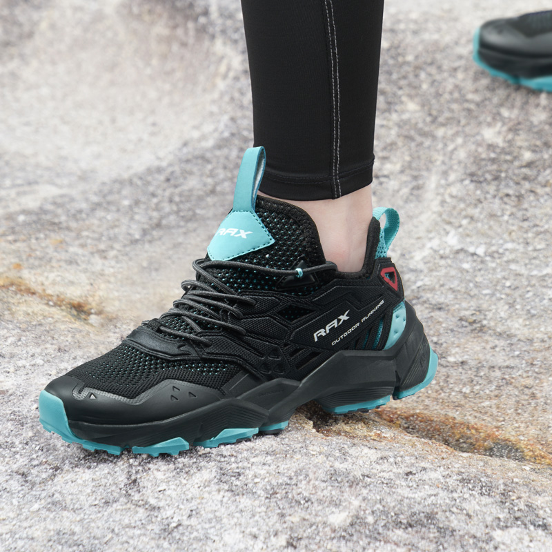 rax登山鞋男春夏季透气网面户外徒步鞋耐磨爬山鞋轻便运动鞋