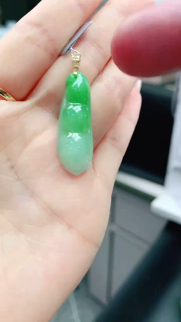 【闪购商品】翡翠颈饰18K金镶嵌1