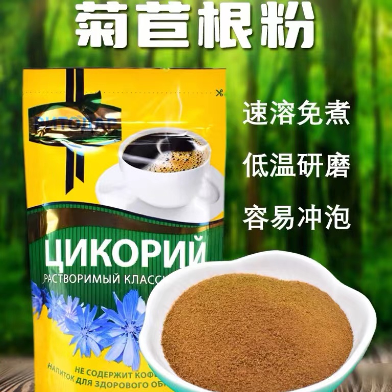 俄罗斯原装进口米尔卡维塔牌速溶菊苣根粉固体饮料85g/袋