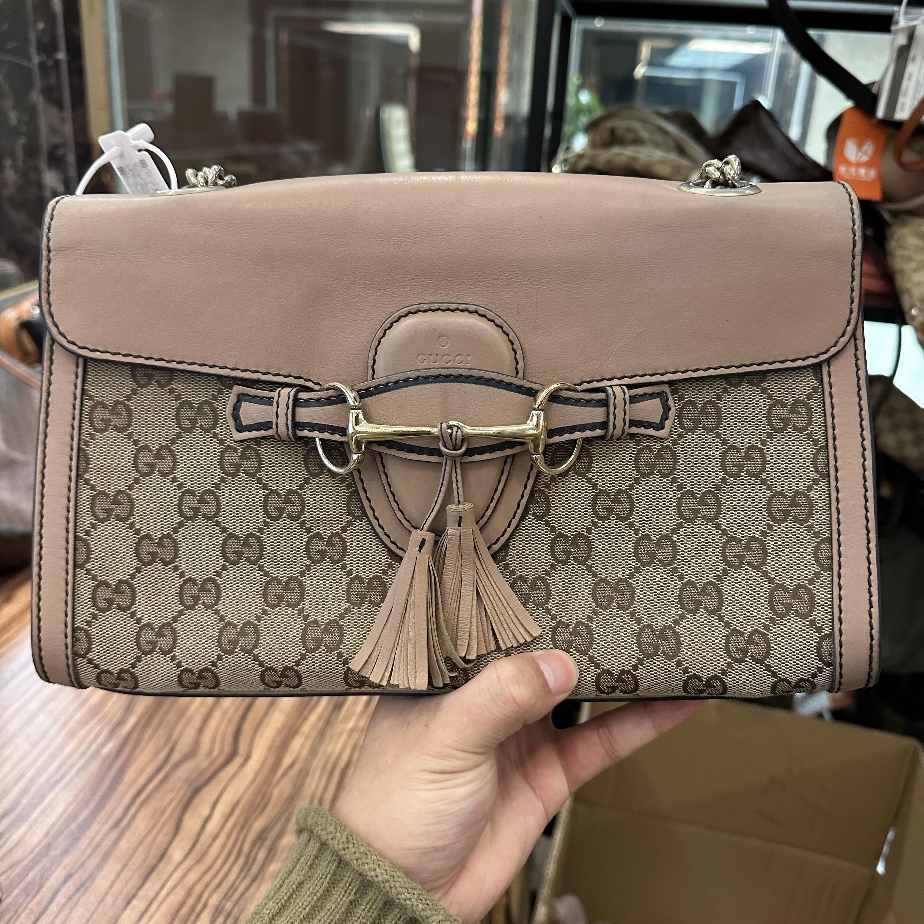 95新 友戏奢品 奢品/GUCCI流苏链条包/ka10103502/TY特卖