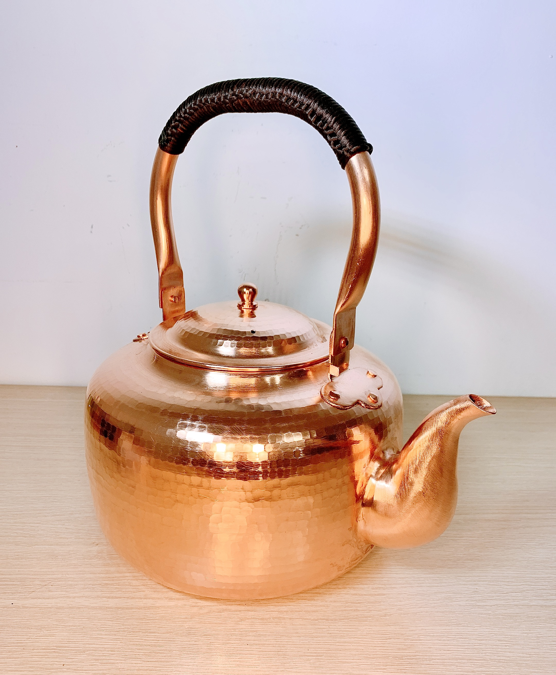 紫铜 大茶壶 2.5升容量 电火两用茶壶 紫铜壶