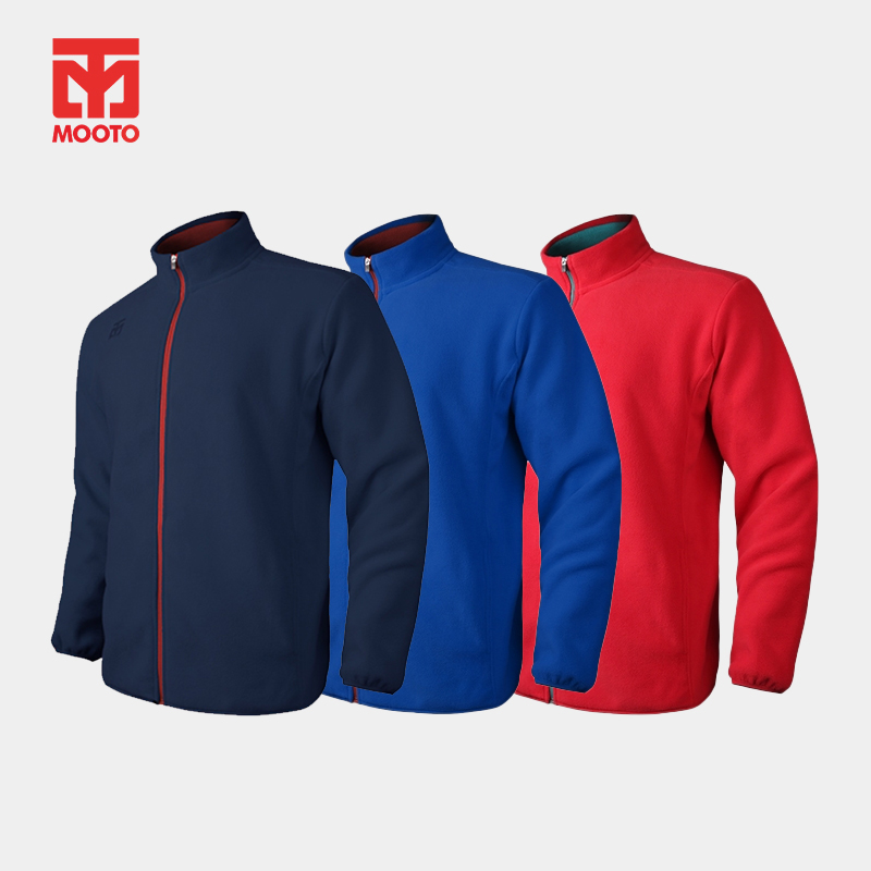MOOTO摇粒绒运动外套抓绒Fleece zip-up保暖跑步外套立领加绒秋冬