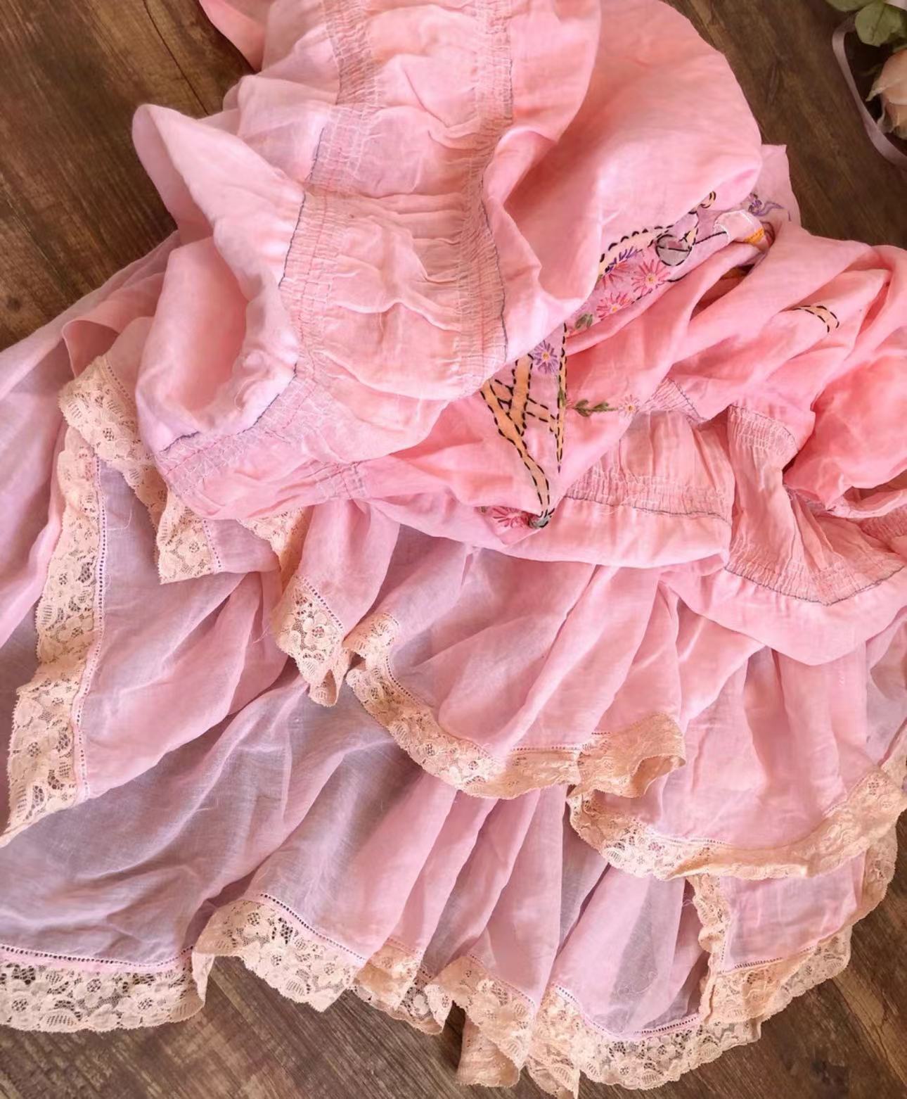 捧花vintage古着连衣裙