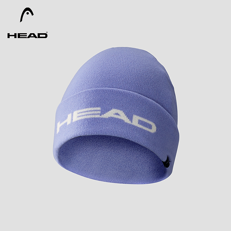 HEAD海德男女同款美利奴羊毛针织帽冬季滑雪户外防寒保暖帽