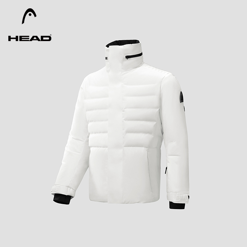 【隐藏帽】HEAD海德立领派克750蓬羽绒服冬季保暖外套男