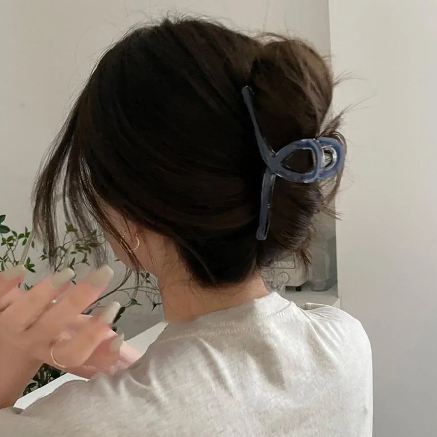 透明抓夹大号女后脑勺鲨鱼夹春夏季抓发夹高级感简约百搭发夹抓夹