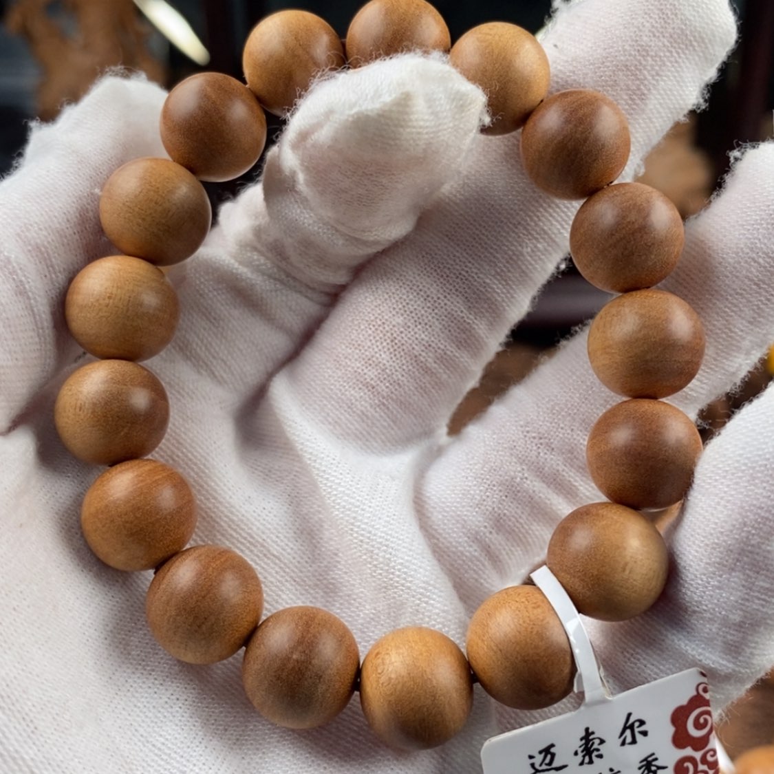 【闪购商品】檀香木手串/手链云****1.2黑肉横纹