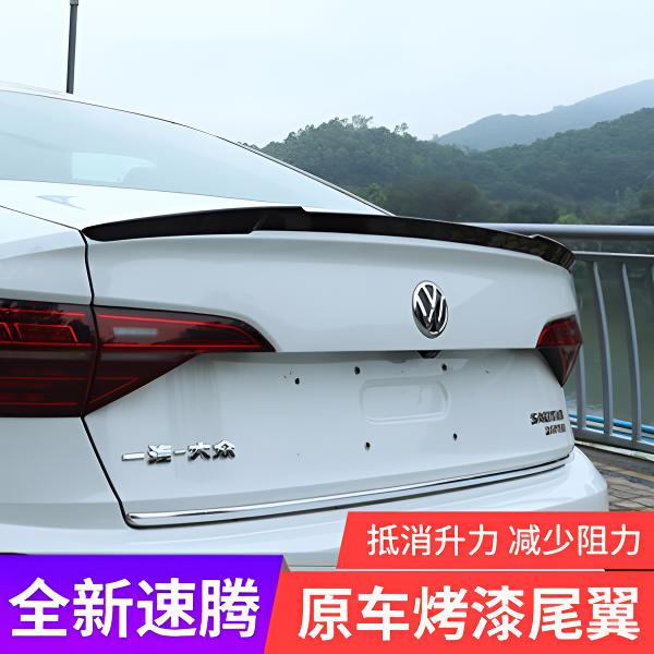 加厚款速腾刀锋专用尾翼19~25款改装运动免打孔定风翼外观件