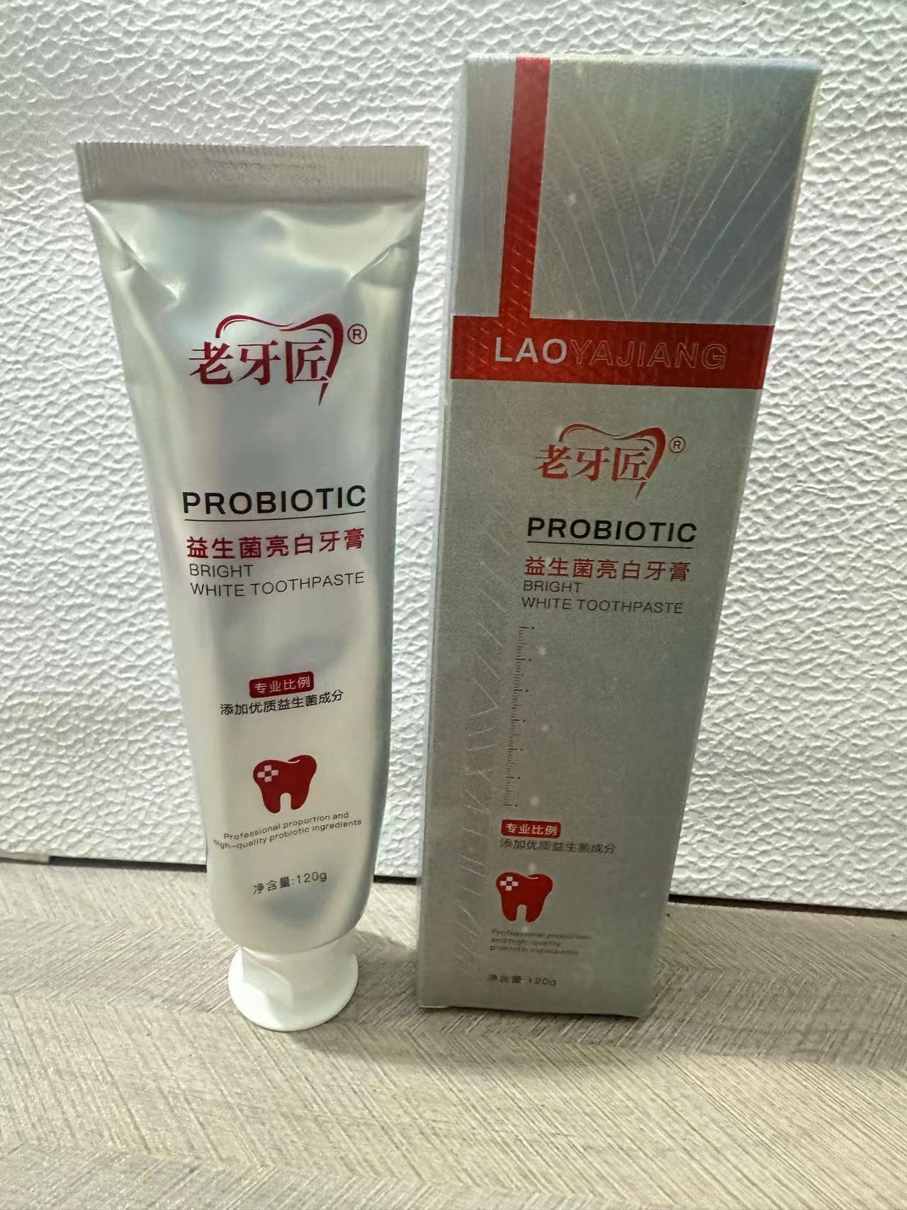 【a1434】老牙匠益生菌亮白牙膏