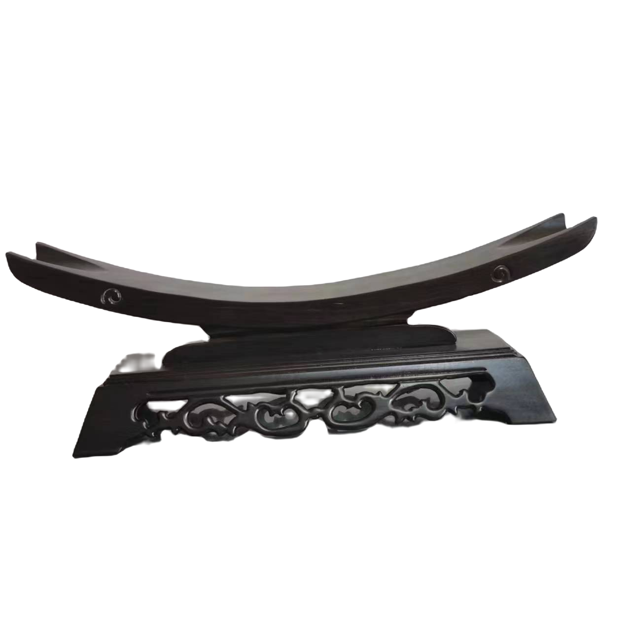 非洲老黑檀木悬浮复古横材底座